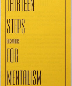 Thirteen Steps Backwards for Mentalism by Michael Weber ( Instant Download )