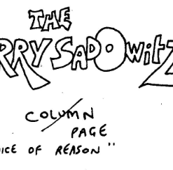Front Magazine Columns by Jerry Sadowitz ( Instant Download )