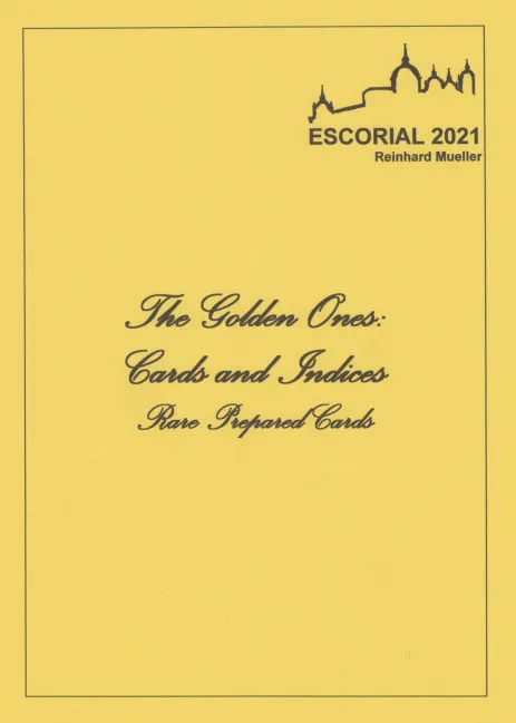 The Golden Ones - Cards And Indices - Rare Prepared Cards by Reinhard Muller